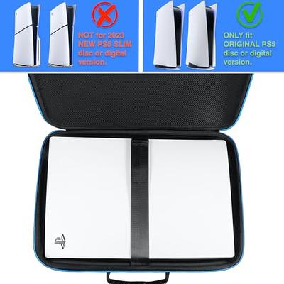 Hard Shell Carrying Case Compatible with PS5 Slim New Model, Protective  Case Travel Bag Holds PlayStation 5 Slim Console(Disc/Digital Edition)