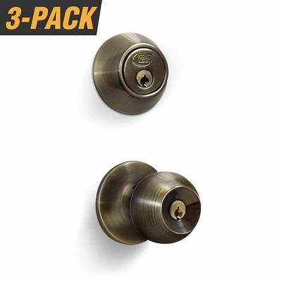 Brass Entry Door Handles & Locks 