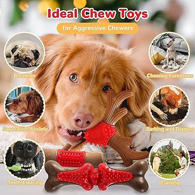 XGDMEIL Dog Toys, 3 Pack Dog Chew Toys for Aggressive Chewers Large Medium  Small Breed Dogs, Christmas Durable Tough Natural Wooden Puppy Teeth  Cleaning Chew Toys to Keep Them Busy - Yahoo Shopping