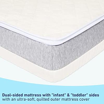 Dourxi Crib Mattress, Dual Sided Comfort Memory Foam Toddler Bed