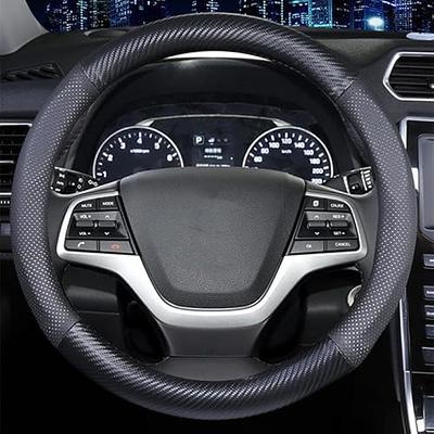  Xizopucy Car Steering Wheel Cover,14.5-15 Inch Black Universal  Microfiber Leather Covers Breathable Anti-Slip Odorless Steering Wheels  Accessories for Men Women : Automotive
