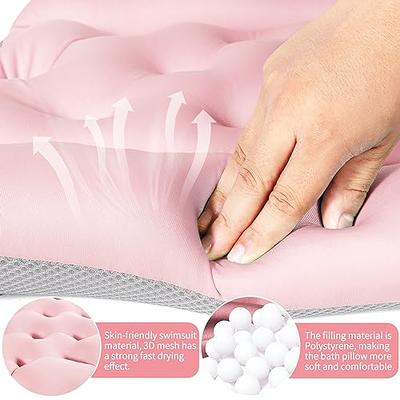 FULL BODY BATH PILLOW, BATH PILLOWS FOR TUB WITH MESH WASHING BAG