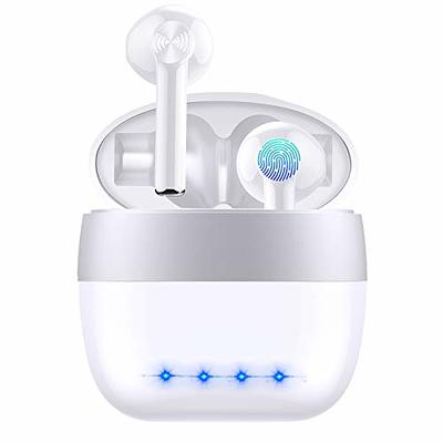AIHOOR Wireless Earbuds for Music and Sports, Bluetooth 5.3 in-Ear  Headphones with Extra Bass, Built-in Mic, Touch Control, USB Charging Case,  30hr