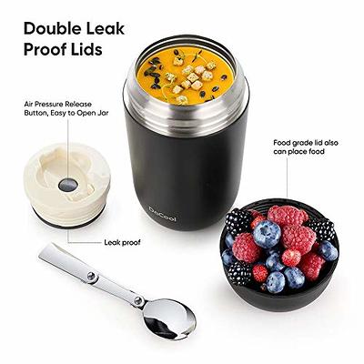 Food Container for Hot Cold Food, Insulated Stainless Steel Lunch Box for  Kids Adult,Leak Proof Food Jar for School Office Picnic Travel Outdoors 