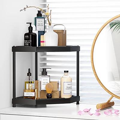 Dyiom Kitchen Countertop Organizer Corner Shelf 3 Tier Bathroom Storage Display Counter Shelves