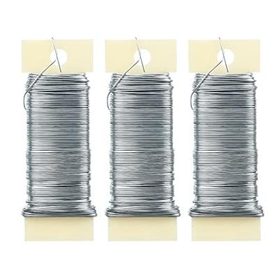 3 Pack Floral Wire 22 Gauge Wire for Jewelry Making 114 Yard Craft