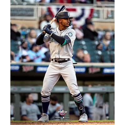 Mookie Betts Los Angeles Dodgers Unsigned Bats in White Jersey at The 2022 MLB All-Star Game Photograph