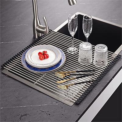 Multifunctional Collapsible Stainless Steel Dish Drying Rack