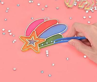 DIY Crystal Paint Arts and Crafts Set Christmas, DIY Crystal Pendant Kit  Christmas, Window Art for