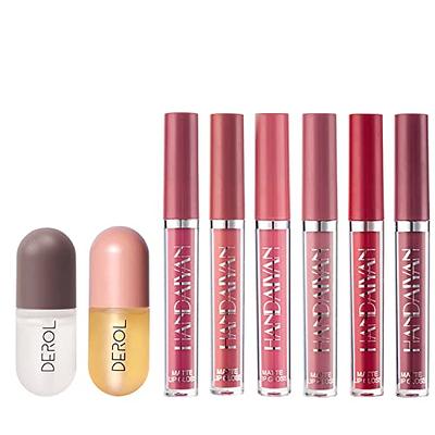  CAHIUYOA Lip Tint Stain Set,Korean Long Lasting Moisturizing  Waterproof,High Pigment Multi-use and Cheek Tint,Natural Makeup tinta para  labios(#01#02) : Beauty & Personal Care