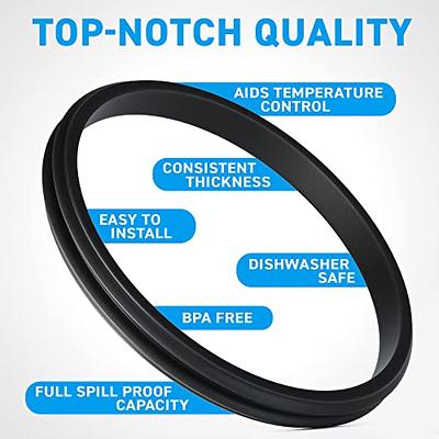 Pack of 3-30 oz Replacement Rubber Lid Ring, 3.7 Inch Diameter