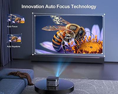 Auto Focus/Keystone】Proyector WiFi Bluetooth 4K, 20000 Lúmenes