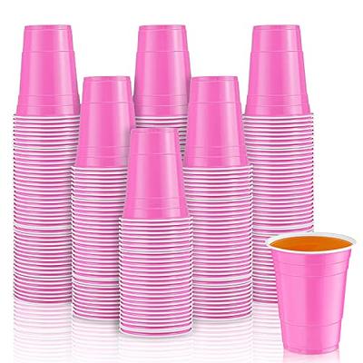 Zubebe 100 Pack 18oz Plastic Cups, Disposable Plastic Cups Large Drinking  Cups for Wedding, Graduati…See more Zubebe 100 Pack 18oz Plastic Cups