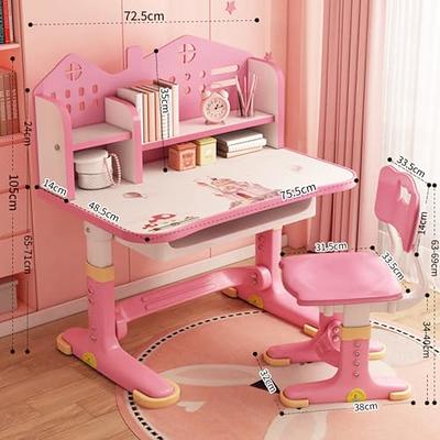 COSVALVE Premium Kids Study Desk and Chair Set,Adjustable Girls