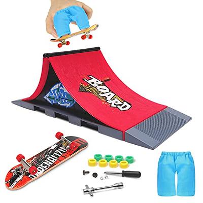 KETIEE Mini Finger Skateboard Ramp, Skate Park Kit with Fingerboard & Mini  Finger Shorts for Fingerboards Training Props Interactive Freestyle Skate  Game, Finger Skateboards for Kids (A, Red) - Yahoo Shopping