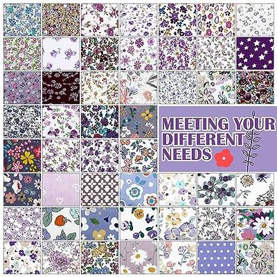  100 Pcs 10 x 10 Inch Quilting Cotton Fabric Bundle for