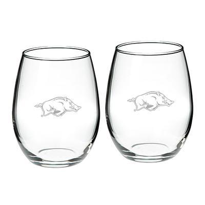 Louisville Cardinals 2-Piece 21oz. Stemless Wine Glass Set