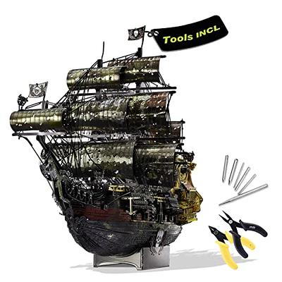 Piececool 3D Metal Puzzles for Adults, The Queen Anne's Revenge Pirate Ship  Model Kits with DIY Tools Set, Metal Models Building Craft Kits, Creative  Gifts Home Decor. - Yahoo Shopping