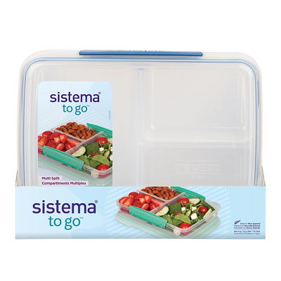 Sistema Small Split To Go Divided Snack Container - 2 Section 