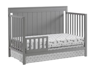 Oxford Baby Harper 4-in-1 Convertible Crib, Dove Gray, GREENGUARD Gold  Certified, Wooden Crib 