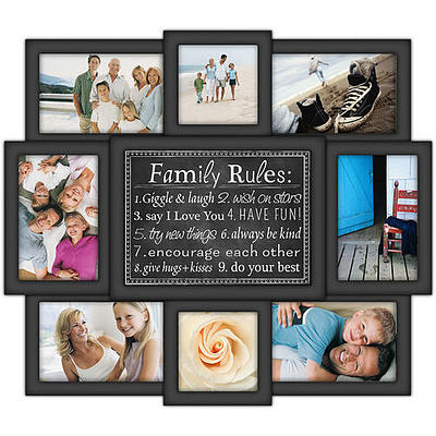 Malden Family Frame with Mat Black