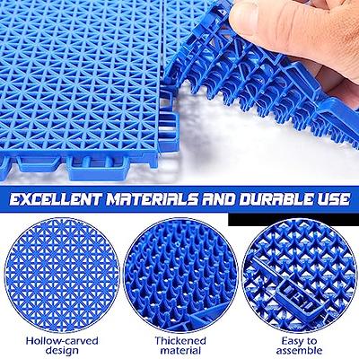 PVC Bath Mat Interlocking Non Slip Drainage Floor Tiles Shower