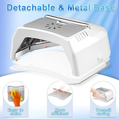 Professional UV Led Nail Lamp Cordless, 72W UV Lights for Gel Nails with  Fan, IMENE Rechargeable Nail Dryer with Portable Handle Perfect for Salon  Home Nail Art (White) - Yahoo Shopping