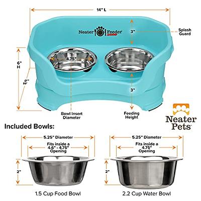 Neater Feeder Deluxe  Mess-Proof Elevated Bowls for Dogs & Cats – Neater  Pets