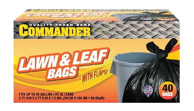 Commander 20 gal. to 30 gal. 1.1 Mil Black Tall Kitchen Bags 30 in. x 33 in. Pack of 90 for Home, Kitchen and Office