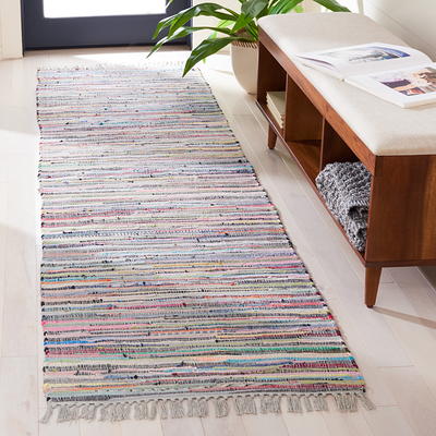 allen + roth Jute 2 X 8 (ft) Woven Jute Khaki Indoor Solid Runner Rug in  the Rugs department at