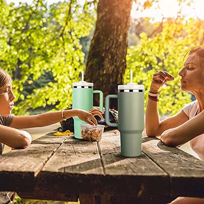 Stanley 40 oz Tumbler with Handle Stanley Cup Water Bottle with Handle - 40  oz Tumbler, Perfect for Hot/Cold Beverages on the Go