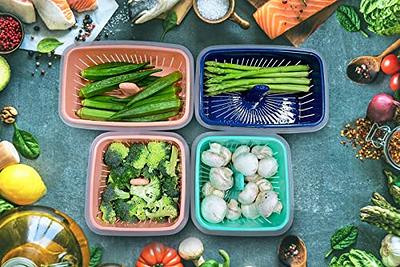 Fresh Produce Vegetable Fruit Storage Containers BPA-free,3Piece Set (