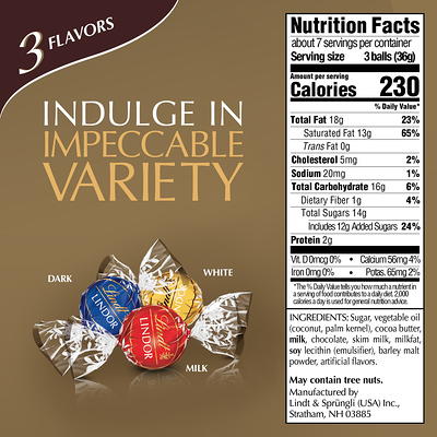 Lindt Lindor 70% Extra Dark Chocolate Candy Truffles - 6 Oz. : Target