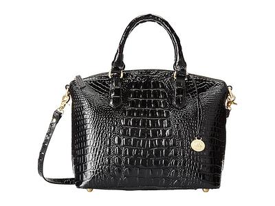 Brahmin Melbourne Large Duxbury Satchel (Black) Handbags - Yahoo