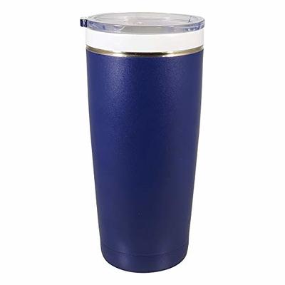 Mr. Coffee 12.5 oz. Blue Stainless Steel Insulated Thermal Travel