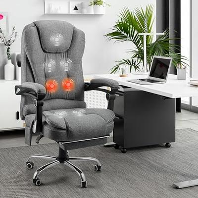 Efomao Desk Office Chair,Big High Back PU Leather Computer Chair