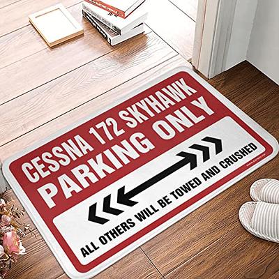 Decor for Man Cave Cessna 172 Skyhawk Parking Only Rug Outdoor Mats for Home  Entrance Man Cave Stuff (Size : 40X60CM) - Yahoo Shopping