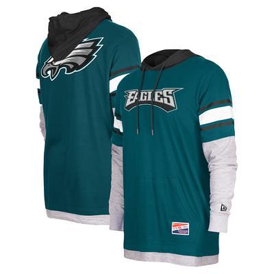 Philadelphia Eagles New Era Women's Athletic Varsity Lace-Up Lightweight  Long Sleeve T-Shirt - Midnight Green