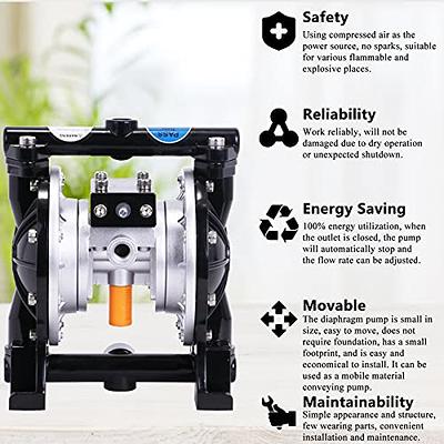 Air-Operated Diaphragm Pump Pneumatic Double Diaphragm Pump 3/8