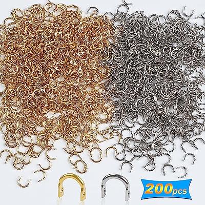 2 Colors Fishing Spinner Clevis Easy Spin Spinner Blade Clevis U Shaped  Spinnerbait Clevis for Making Bait (200PCS)