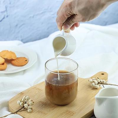 Pottery Coffee Creamer, Small Milk Pitcher 