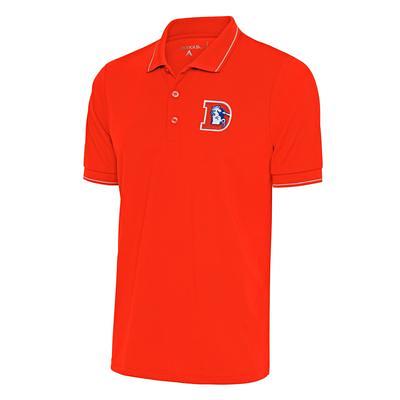 Women's Denver Broncos Antigua Orange Compass Polo