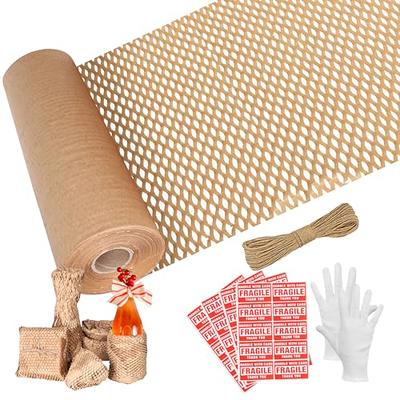 Honeycomb Packing Paper, 15x200' Honeycomb Cushioning Bubble Wrap Paper  Roll for Moving Shipping Breakables Packaging Gifts with 20 Fragile Sticker  Biodegradable & Fully Recyclable Brown Kraft - Yahoo Shopping