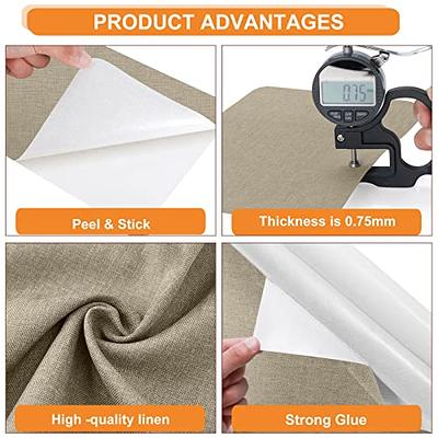 Coarse Linen Repair Patches, Self-Adhesive Linen Fabric Patches, 8X11 inch  2 PCS, Multi Color, Can be Used for Linen Sofa Repair and Linen Clothes