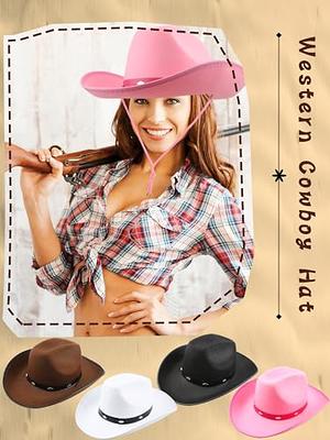 Texan Cowgirl Pink with Sequins & Marabu Feather Women's Cowboy Hat Costume  Dr