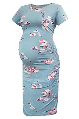 Maternity Dress Fall Maternity Dress Maternity Dress for Baby Shower  Maternity Photoshoot Dress Maternity Maxi Dress Maternity Fall Dress Blue L  - Yahoo Shopping