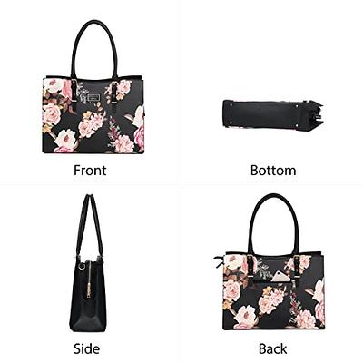 Tote Bags for Women,Ecosusi 3 Divided Compartments Women Briefcase