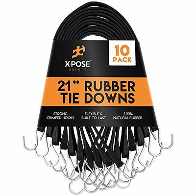 6 Inch Small Bungee Cord with Hooks Camping Accessories - 10 PCS Heavy Duty