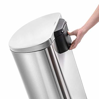 Stainless Steel Step Trash Can with Odor Protection, 13 Gallon - Yahoo  Shopping