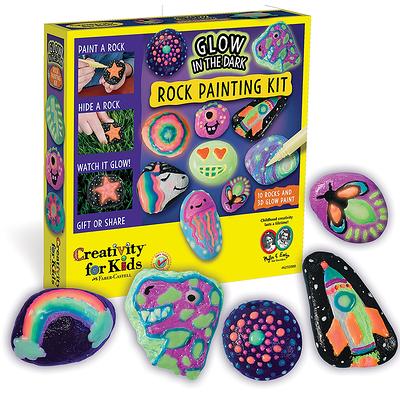 Rock Painting Kit Glow In The Dark Arts And Crafts For Girls And